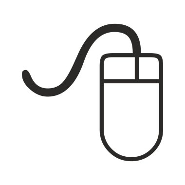 Bilgisayar fare simgesi beyaz arka plan üzerinde