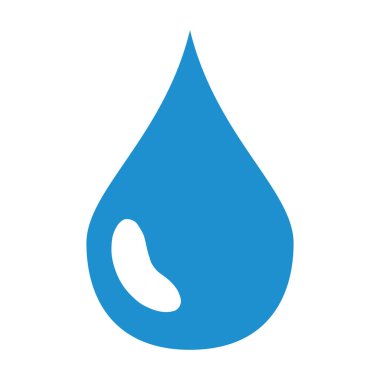 Su ikonu vektör illüstrasyon grafik tasarımı damlası