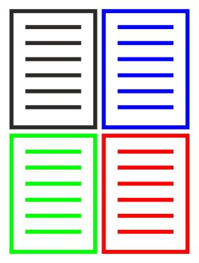 Kağıt simgelerin vektör ayarla