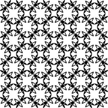 Soyut Siyah Beyaz Kusursuz desen. Kalın çizgili modern stil dokusu. Geometrik soyut arkaplan. Siyah ve beyaz şirin geometrik şekil deseni. Tekrar et. Kusursuz Memphis desenleri.. 