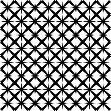 Soyut Siyah Beyaz Kusursuz desen. Kalın çizgili modern stil dokusu. Geometrik soyut arkaplan. Siyah ve beyaz şirin geometrik şekil deseni. Tekrar et. Kusursuz Memphis desenleri.. 