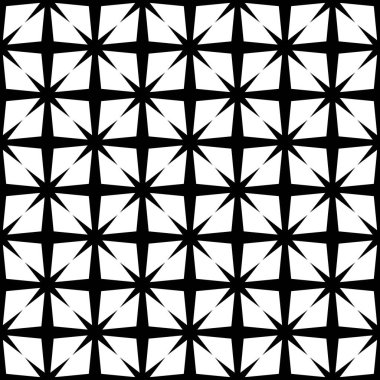 Soyut Siyah Beyaz Kusursuz desen. Kalın çizgili modern stil dokusu. Geometrik soyut arkaplan. Siyah ve beyaz şirin geometrik şekil deseni. Tekrar et. Kusursuz Memphis desenleri.. 