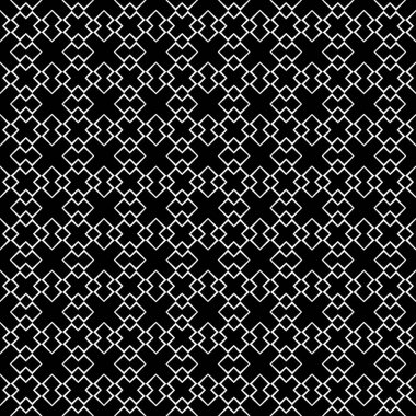 Soyut Siyah Beyaz Kusursuz desen. Kalın çizgili modern stil dokusu. Geometrik soyut arkaplan. Siyah ve beyaz şirin geometrik şekil deseni. Tekrar et. Kusursuz Memphis desenleri.. 