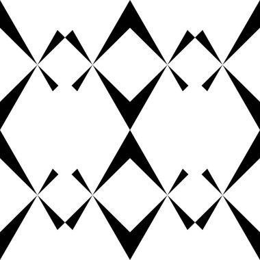 Soyut Siyah Beyaz Dikensiz desen. Kalın çizgili modern stil dokusu. Geometrik soyut arkaplan. Siyah beyaz sevimli geometrik şekil tasarımı. Noktasız tekrarla..
