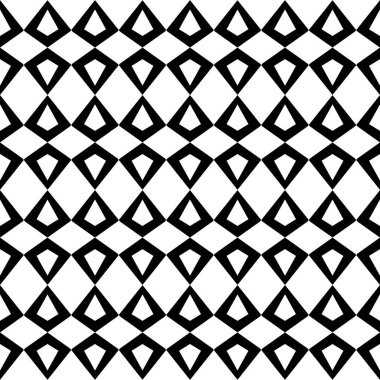 Soyut Siyah Beyaz Kusursuz desen. Kalın çizgili modern stil dokusu. Geometrik soyut arkaplan. Siyah ve beyaz şirin geometrik şekil deseni. Tekrar et. Kusursuz Memphis desenleri.. 