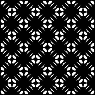 Vektörsüz desen. Modern stil dokusu. Çizgili geometrik fayansların tekrarı. Çizgiler, çizgiler ve çizgilerle soyut geometrik desen. Siyah ve beyaz desen. Basit kafes çizimi..