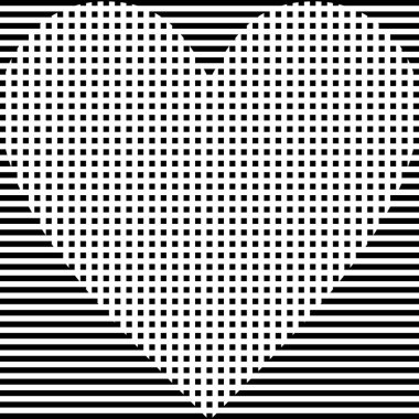 Vektörsüz desen. Modern stil dokusu. Çizgili geometrik fayansların tekrarı. Çizgiler, çizgiler ve çizgilerle soyut geometrik desen. Siyah ve beyaz desen. Basit kafes çizimi..