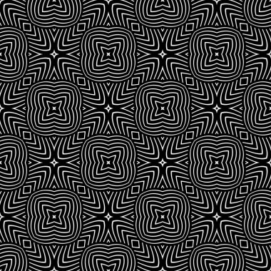 Arkaplanda kesişen çizgilerle soyut geometrik desen. Kusursuz doğrusal raport.Fraktal desen. Arka planı doldurmak için izleyin, lazer oyma ve kesme. Soyut duvar kağıdı çizimi. Soyut klasik geometrik desen arkaplanı