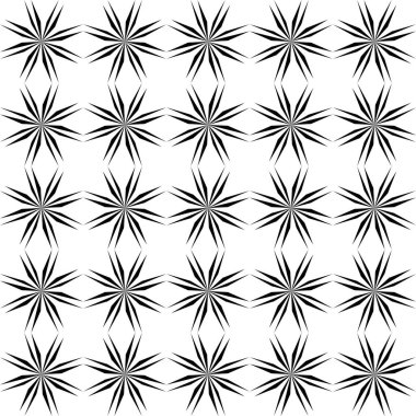 Soyut Siyah Beyaz Kusursuz desen. Kalın çizgili modern stil dokusu. Geometrik soyut arkaplan. Siyah ve beyaz şirin geometrik şekil deseni. Tekrar et. Kusursuz Memphis desenleri.. 