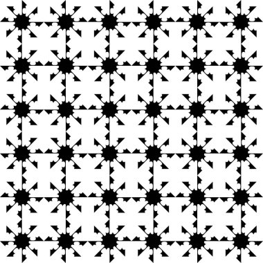 Soyut Siyah Beyaz Kusursuz desen. Kalın çizgili modern stil dokusu. Geometrik soyut arkaplan. Siyah ve beyaz şirin geometrik şekil deseni. Tekrar et. Kusursuz Memphis desenleri.. 
