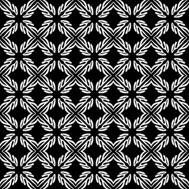 Eğik siyah bantlı kusursuz desen. Modern geometrik arkaplan. Kusursuz kare soyut desen. Siyah ve beyaz elementlerle arkaplan şeklini tekrarla. Soyut geometrik desen, ince çizgileri aşmak.. 