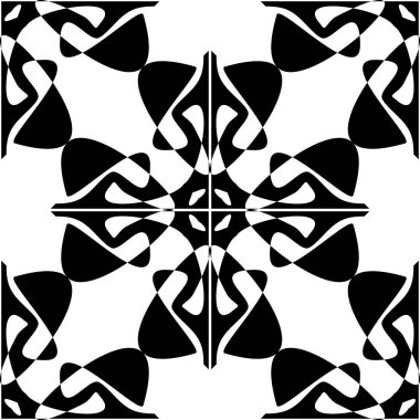 Soyut Kusursuz Tekrarlanmayan Klasik Duvar Kağıdı Desensiz Arkaplan. Modern İskandinav Tarzı. Siyah ve beyaz soyut klasik arkaplan. Soyut doku, tek renkli moda tasarımı. Modern stil grafik geometrik tasarımı.