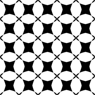 Monokrom geometrik dikişsiz desen. Siyah ve beyaz basit basit geometrik dikişsiz model arka plan. Modern, pürüzsüz geometri kalıpları kareler, siyah ve beyaz soyut arka plan, yastık izi, monokrom desen, hipster moda tasarımı..