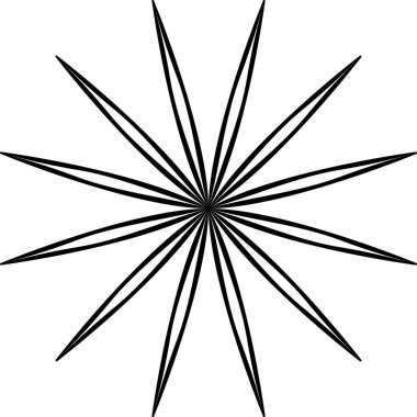 Mandala İllüstrasyonu. Yuvarlak Süs deseni. Siyah mandala dekoratif dantel süsü. Geometrik daire ögesi vektörde yapılır. Etnik tarzda yuvarlak süs.