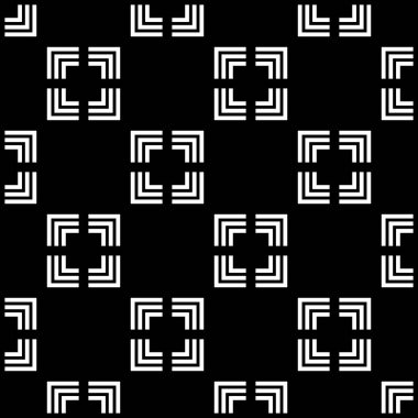 Dekoratif modern geometrik desensiz arkaplan deseni çizimi. Siyah ve beyaz çizgilere göre desen. Siyah ve beyaz soyut üçgenler, pürüzsüz geometrik desen, vektör illüstrasyonu. Siyah ve Beyaz Operasyon Sanat Tasarım Vektörü.
