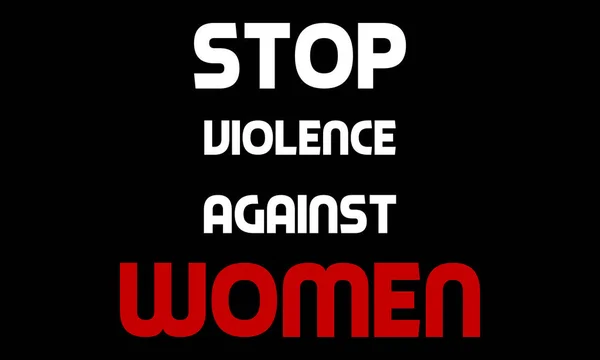 Stop Alla Violenza Contro Donne Nella Giornata Internazionale Eliminazione Della — Foto Stock