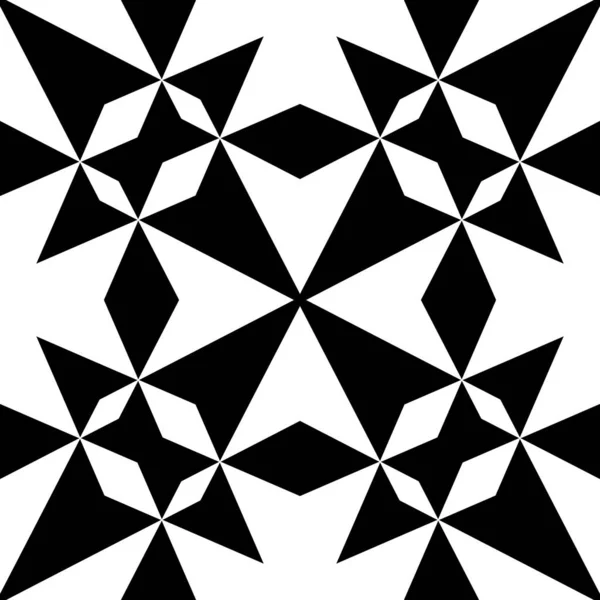 Abstrakt Geometriskt Mönster Med Ränder Linjer Sömlös Bakgrund Svart Och — Stockfoto