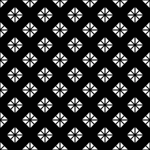 黒と白の要素でダイヤモンドの形の背景を繰り返します 抽象的な幾何学的パターン背景を横断する抽象的な幾何学的パターン — ストック写真