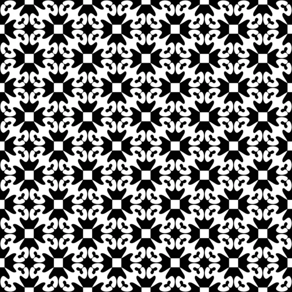 Monochromatyczny Geometryczny Bezszwowy Wzór Czarno Biały Prosty Kształt Geometryczny Bezszwowy — Zdjęcie stockowe