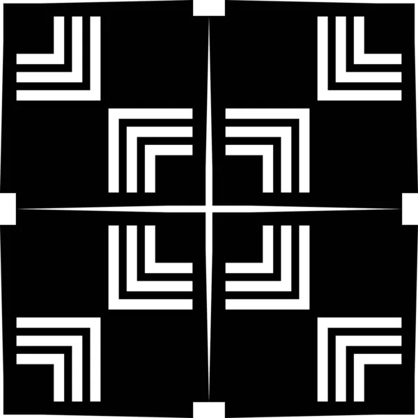 Μονόχρωμη Γεωμετρική Αδιάλειπτη Μοτίβομαύρο Και Άσπρο Απλό Σχήμα Γεωμετρικό Αδιάλειπτη — Φωτογραφία Αρχείου