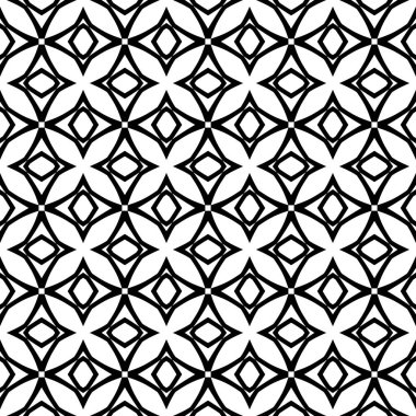 Kusursuz geometrik vektör arkaplanı basit siyah beyaz çizgili vektör şablonu, doğru, düzenlenebilir ve kullanışlı arkaplan tasarım veya duvar kağıdı için. Vektör modern kusursuz kutsal geometri deseni, siyah ve beyaz soyut arkaplan.