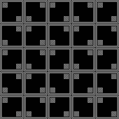 Kusursuz geometrik vektör arkaplanı basit siyah beyaz çizgili vektör şablonu, doğru, düzenlenebilir ve kullanışlı arkaplan tasarım veya duvar kağıdı için. Vektör modern kusursuz kutsal geometri deseni, siyah ve beyaz soyut arkaplan.