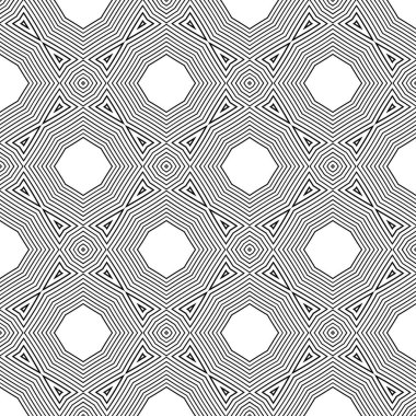 Küçük dalgalı şekillere sahip vektör minimalist geometrik dikişsiz desen, eğri çizgiler. Dalgalı su yüzeyinin basit soyut dokusu. Siyah ve beyaz arkaplan. Modern monokrom jeo tasarımı. Sonsuz stil dokusu. Dalgalı tek renkli arkaplan..