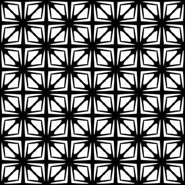 Vektör geometrik dikişsiz desen. Kareler, çizgiler, ızgara ile soyut grafik arkaplan. Dekor ve baskı için eski tasarımı tekrarla. İnce çizgilerle soyut geometrik desen..
