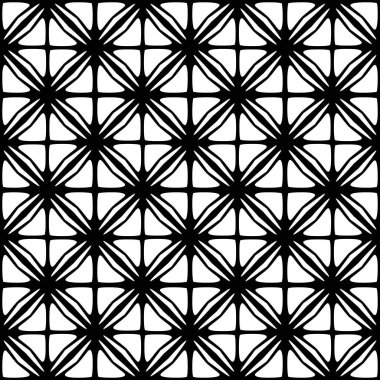 Vektör geometrik dikişsiz desen. Kareler, çizgiler, ızgara ile soyut grafik arkaplan. Dekor ve baskı için eski tasarımı tekrarla. İnce çizgilerle soyut geometrik desen..