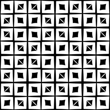 Modern stil grafik geometrik siyah ve beyaz arka fon. Tibet deniz tarağı fayans süsü siyah ve beyaz. Psikedelik çizgili dijital görüntü. Soyut klasik. Modern stil dokusu. Soyut klasik geometrik desen dikişsiz arkaplan.