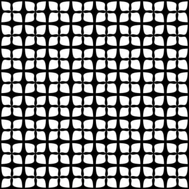 Modern stil grafik geometrik siyah ve beyaz arka fon. Tibet deniz tarağı fayans süsü siyah ve beyaz. Psikedelik çizgili dijital görüntü. Soyut klasik. Modern stil dokusu. Soyut klasik geometrik desen dikişsiz arkaplan.