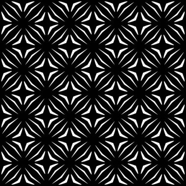 Modern stil grafik geometrik siyah ve beyaz arka fon. Tibet deniz tarağı fayans süsü siyah ve beyaz. Psikedelik çizgili dijital görüntü. Soyut klasik. Modern stil dokusu. Soyut klasik geometrik desen dikişsiz arkaplan.