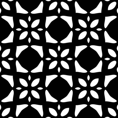 Kusursuz geometrik siyah beyaz desen, duvar kağıdı arkaplan