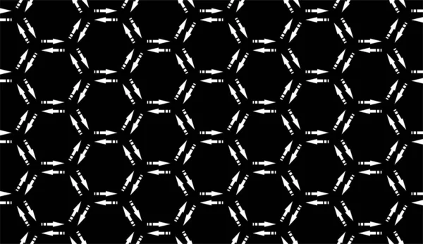 Moderno Patrón Geometría Inconsútil Negro Blanco Panal Fondo Geométrico Abstracto — Foto de Stock