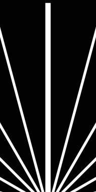 Rastgele beyaz çizgiler, siyah arkaplanda geometrik elementler 