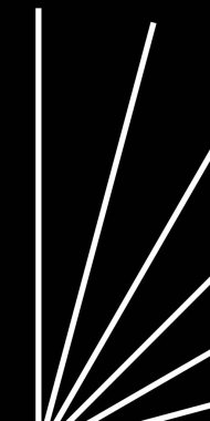 Siyah arkaplanda beyaz ışınlar, soyut desen