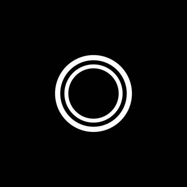 çember logo tasarım vektör şablonu.