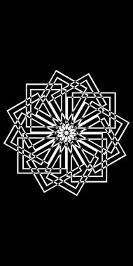 Vektör soyut dekoratif çiçek arkaplanı. Mandala tasarımının gösterimi