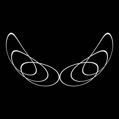 Beyaz yuvarlak şekilli soyut arkaplan 