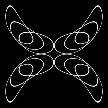 Beyaz yuvarlak şekilli soyut arkaplan 