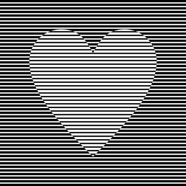 siyah ve beyaz yarım tonlu çizgili desen