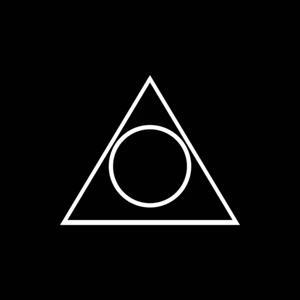 Üçgen simgesi, vektör çizimi