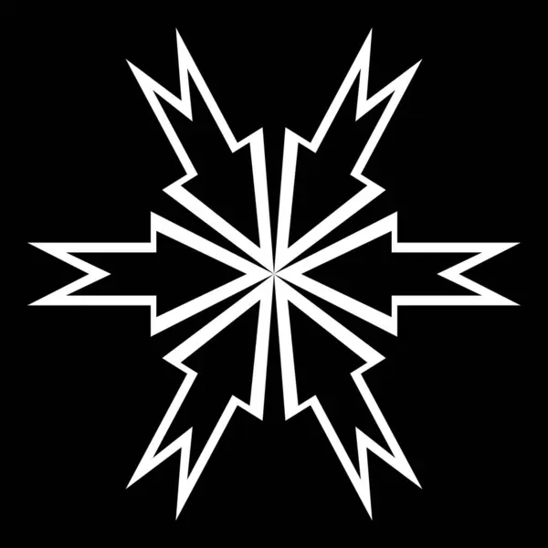 radyal yıldız simgesi vektörü