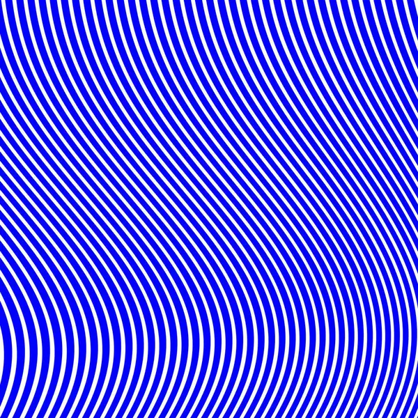 Dalgalı çizgilerin soyut deseni ya da mavi ve beyaz çizgilerin arka planı. Vektör bükülmüş çizgiler. Modern moda soyut desen 