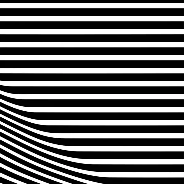 stock image Abstract pattern of wavy stripes or black and white lines background. Vector twisted curved stripes. Modern trendy abstract pattern 