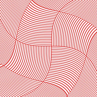 Kırmızı çizgileri olan soyut geometrik desen