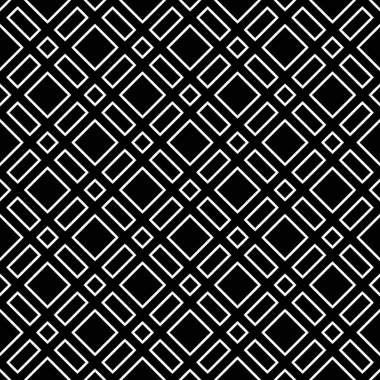 Siyah arkaplanda beyaz kareleri olan pürüzsüz desen