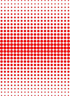 Beyaz arkaplanda kırmızı noktalar