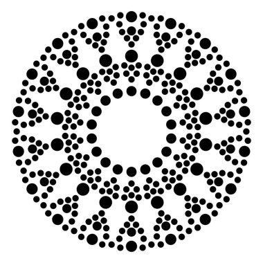 soyut siyah ve beyaz yuvarlak arkaplan