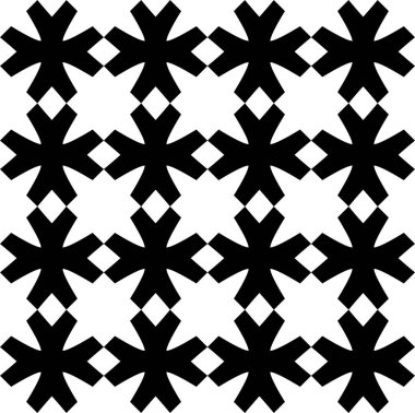Soyut Siyah Beyaz Kusursuz desen. Kalın çizgili modern stil. Geometrik soyut arkaplan. Siyah ve beyaz şirin soyut geometrik şekil deseni. Kusursuz doğrusal desen. Kusursuz geometrik süsleme..